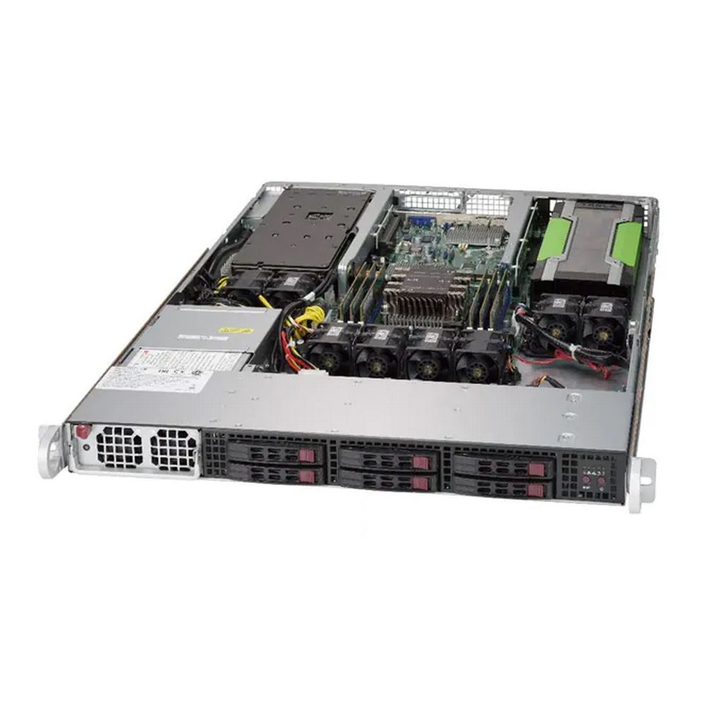 Платформа системного блока SuperMicro SYS-1019GP-TT X11SPG-TF  1U Rackmount CSE-118GTS-1K43BP2  SATA3 with RAID 0, 1, 5, 10 (293643)
