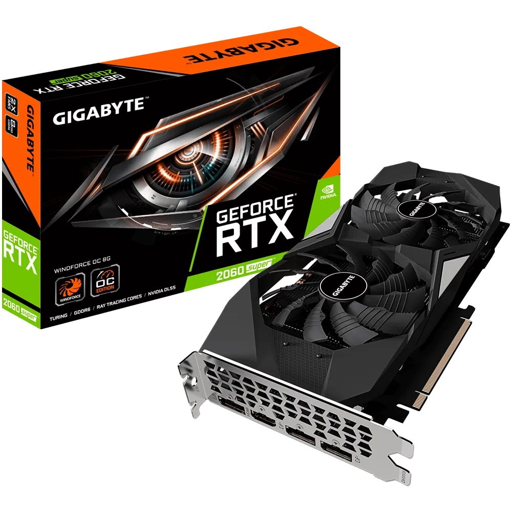 Видеокарта Gigabyte RTX2060SUPER WINDFORCE OC 8GB GDDR6 256bit HDMI 3xDP {10}