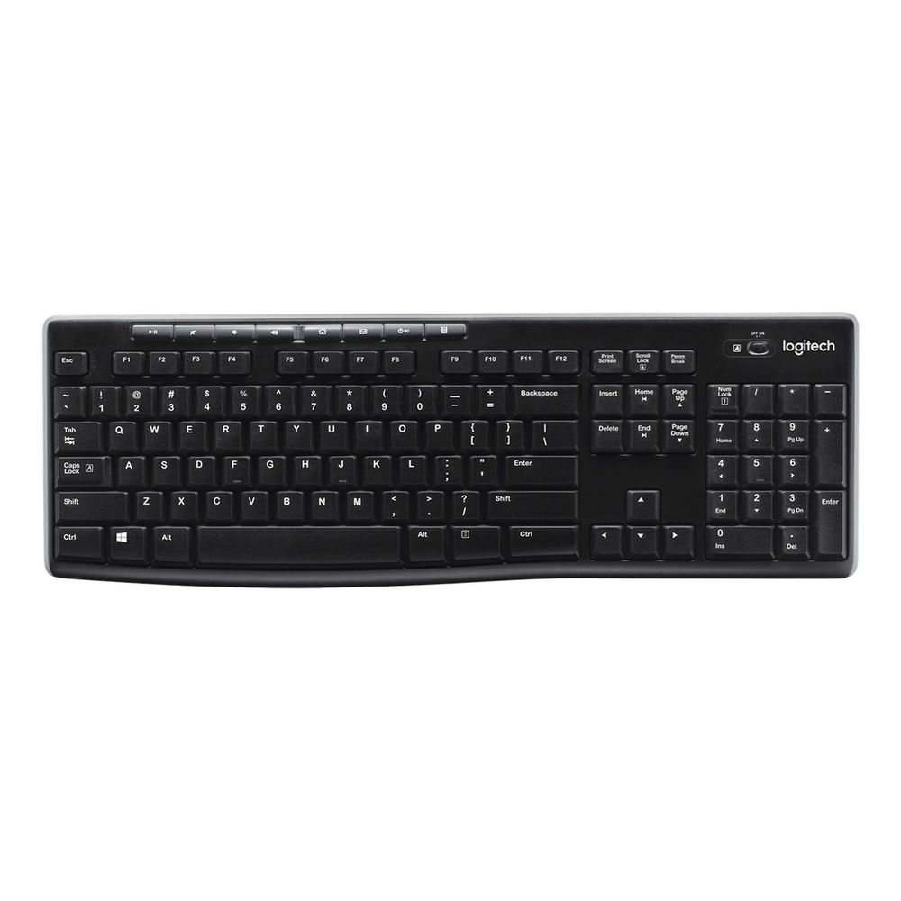 Клавиатура беспроводная Logitech K270 |920-003058| приемник Unifying, 2 батарейки AAA, RTL