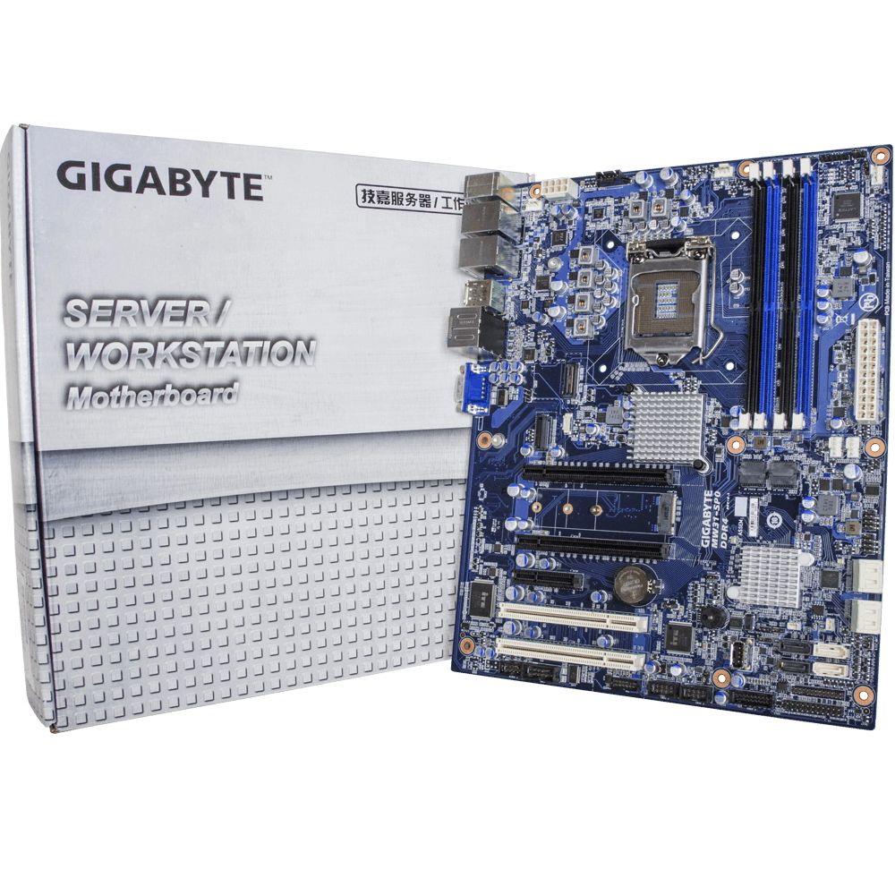 Материнская плата Gigabyte MW31-SP0 E3-1200 V6/V5, 4 x UDIMM slots, DDR4 2400MHz, Supports 2-Way NVIDIA® SLI™ / AMD® CrossFireX™