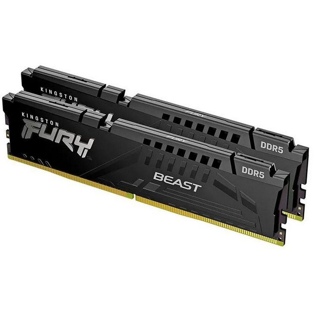 Модуль памяти Kingston 16GB DDR5 5200 DIMM FURY Beast Black EXPO kit 2*8gb, Non-ECC,1RX16 36-40-40 1.25V 288-pin 16Gbit