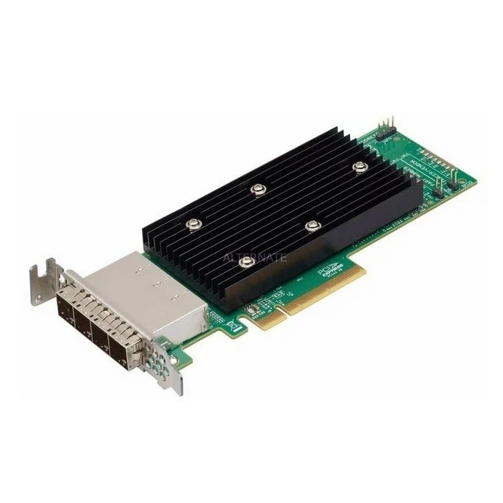 HBA-адаптер Broadcom LSI SAS 9305-16E SGL (05-25704-00, 03-25711-01003)  PCIe 3.0 x8 LP, SAS/SATA 12G HBA, 16port(4*ext SFF8644), 3216 IOC, {5}