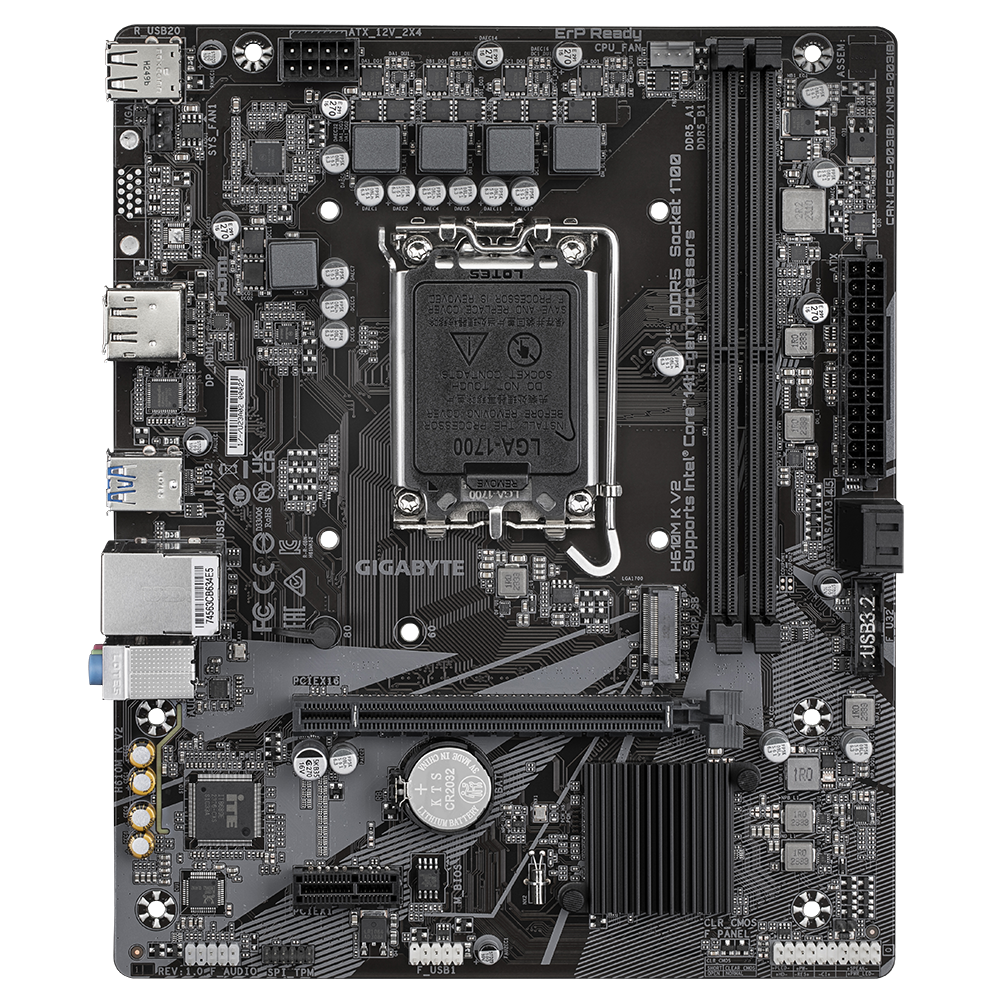 Материнская плата Gigabyte H610M K V2,
