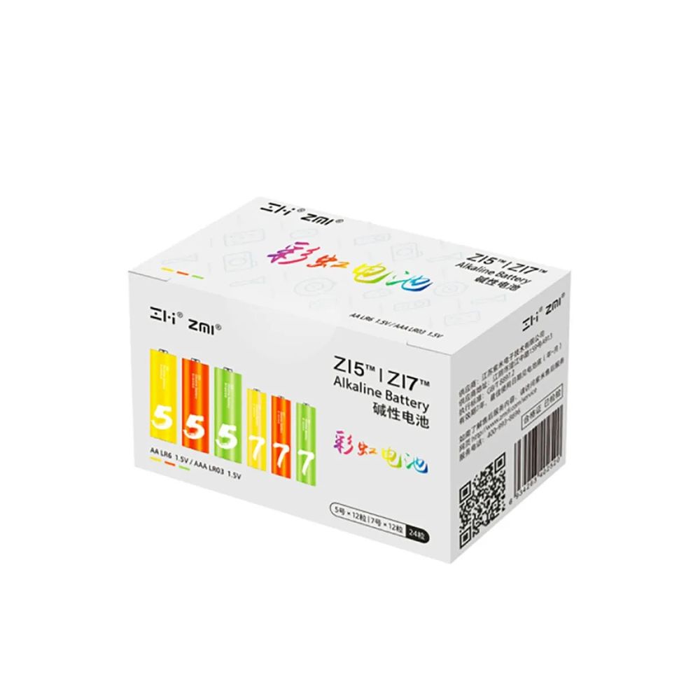 Батарея CUKTECH  AA+AAA rainbow alkaline battery (12 AA+12 AA)