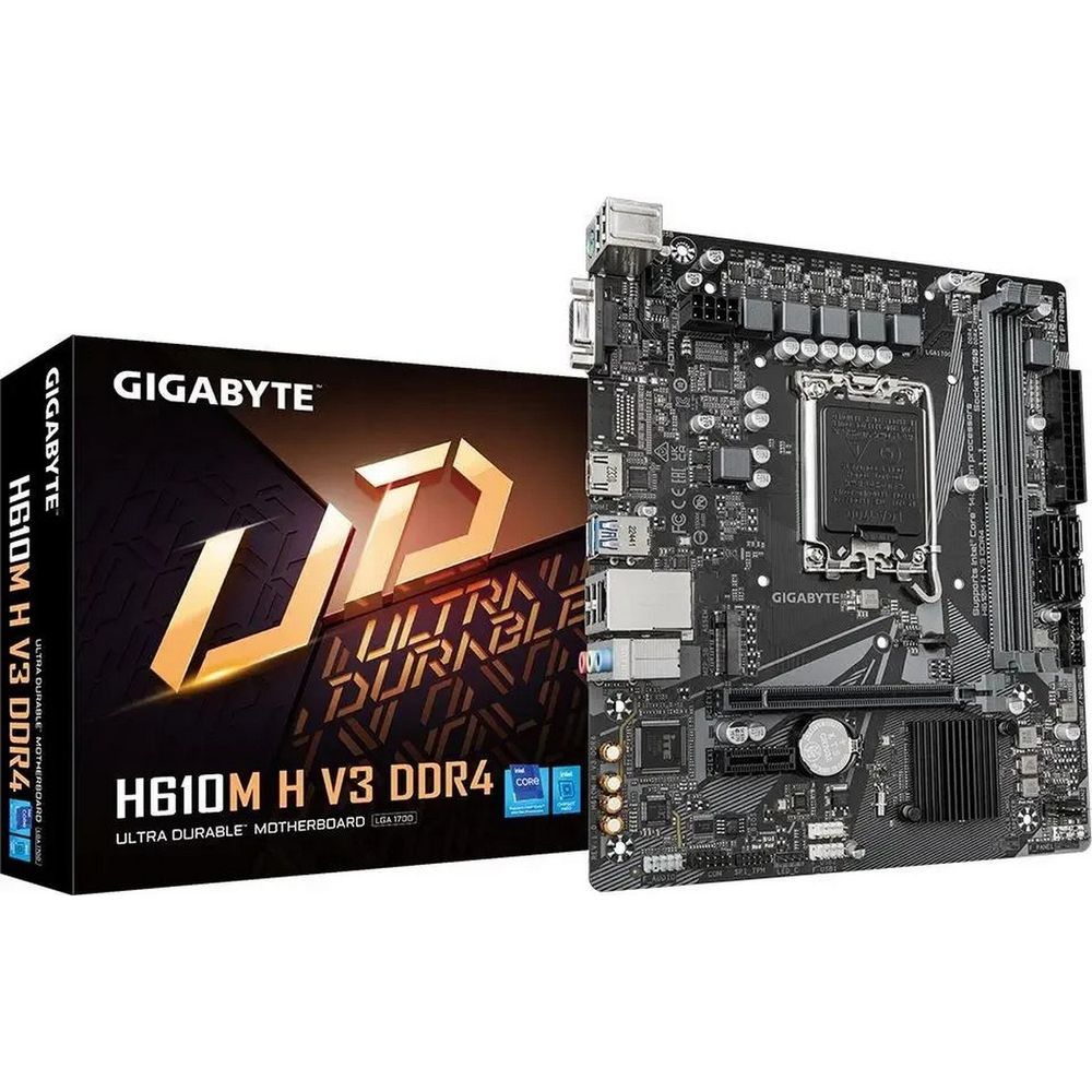 Материнская плата Gigabyte H610M H V3 DDR4, RTL
