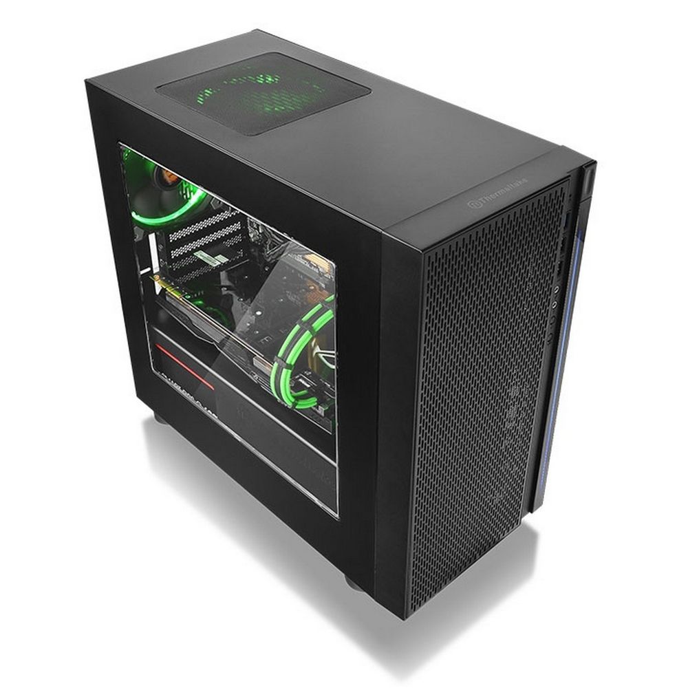 Корпус Thermaltake «Versa H18 CA-1J4-00S1WN-00 Black/Win/SPCC (871281) (CPU 155mm, VGA 350mm, Int. 3.5» x 2, 2.5” x 2, CA-1J4-00S1WN-00 USB 3.0 x 1, USB 2.0 x 2, HD Audio x 1)