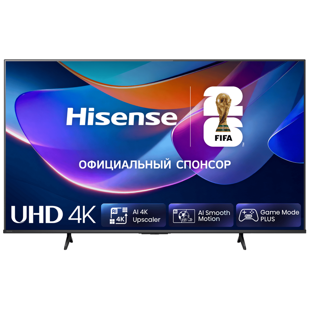 Телевизор LED Hisense 50" 50A6S черный 4K Ultra HD 60Hz MEMC DVB-T DVB-T2 DVB-C DVB-S DVB-S2 USB WiFi Smart TV (RUS)