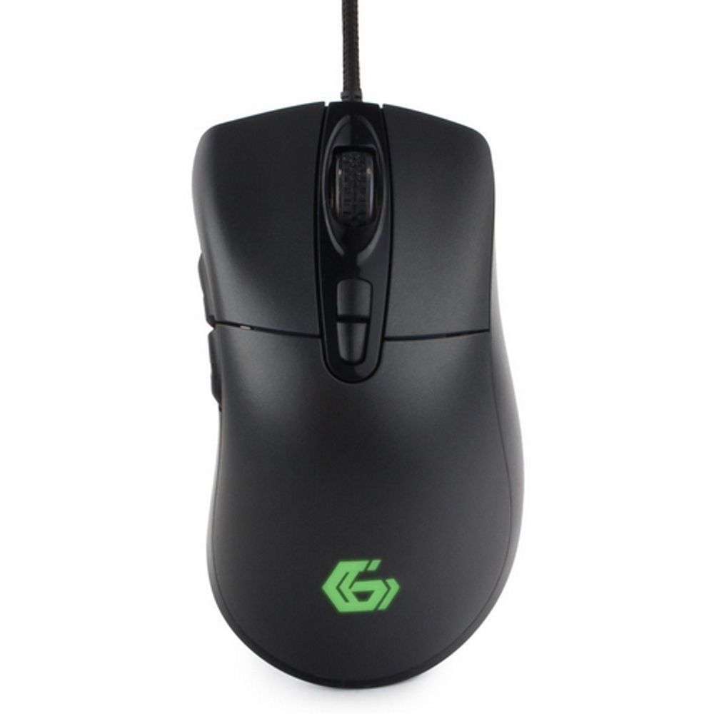 Мышь игровая Gembird MG-550, USB, черный, код «Survarium", 5 кнопок+колесо-кнопка+кнопка огонь," 3200 DPI, подсветка 6 цветов, программное обеспечение, кабель тканевый 1.75м (209937)