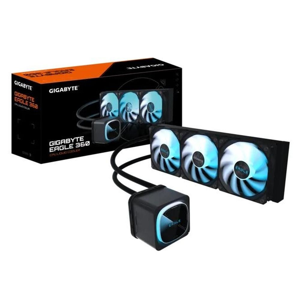 Жидкостная система охлаждения Gigabyte Eagle 360 3 x 120mm ARGB Fan, LGA 1200, LGA 1700, LGA 1851, 115*, AM5, AM4