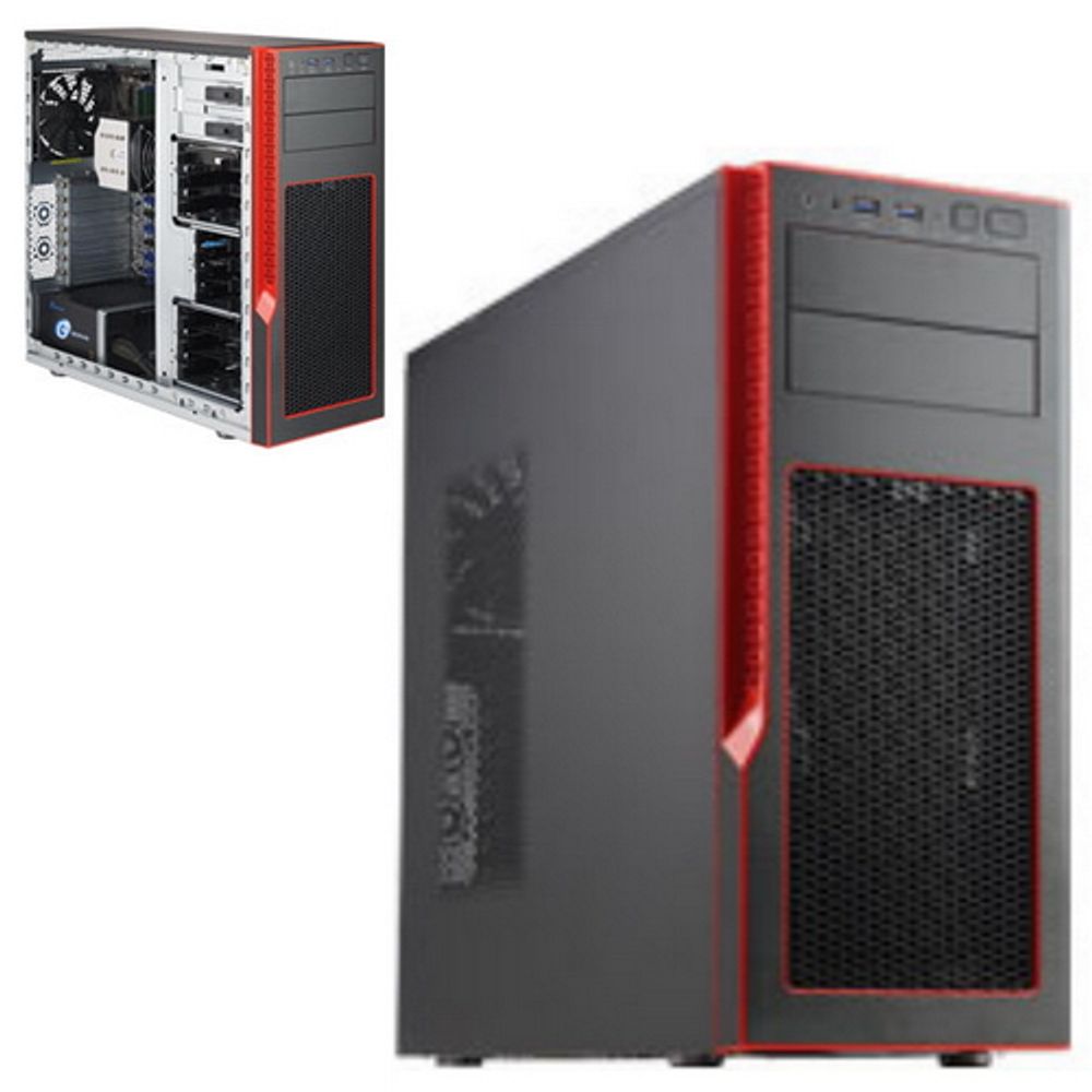 Платформа системного блока SuperMicro SYS-5039AD-T, Mid-Tower SCGS5A-753R C7Z170-SQ LGA 1151 4x 288-pin DDR4 DIMM slots 6x SATA3 ports 6x USB 3.0 ports 6x USB 2.0 ports 1x USB 3.1 Type C port 1x Thunderbolt AIC header 2 PCI-E 3.0 x16 1 PCI-E 3.0 x16 1 PCI-E 3.0 x4 2 PCI-E 3.0 x1