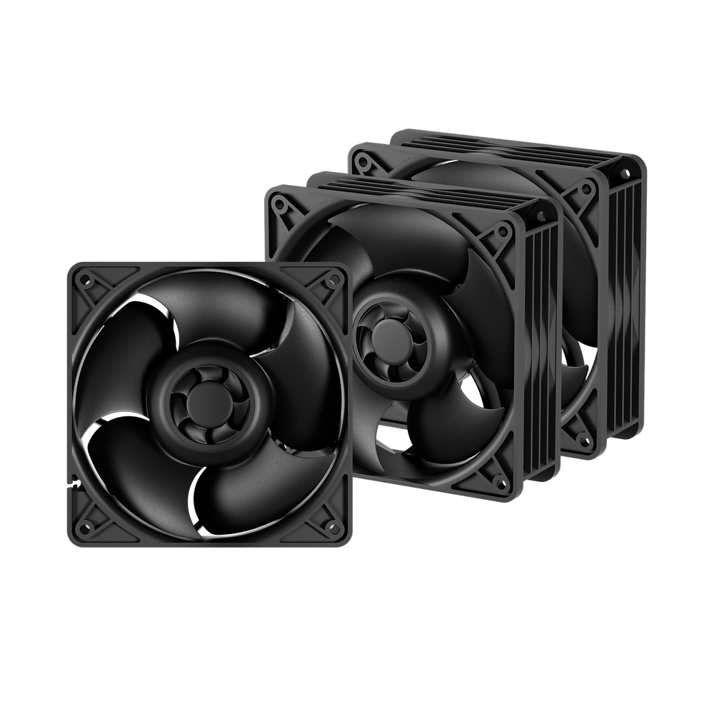 Вентилятор для процессора корпусной Arctic Cooling В S12038-8K 3 pack Dual Ball Bearing with Brass Housing/ 220 cfm / 800–8000 rpm (ACFAN00302A)
