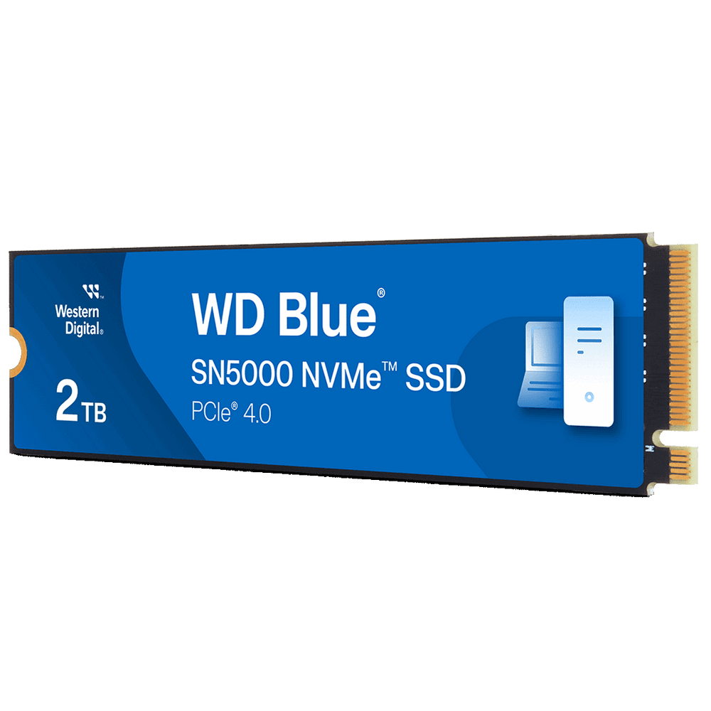 Твердотельный накопитель Western Digital Black SSD SN5000 M2.2280 PCIe 4.0 2Tb, 5150MBs/4850MBs, TBW 900, WDS200T4B0E, 1 year