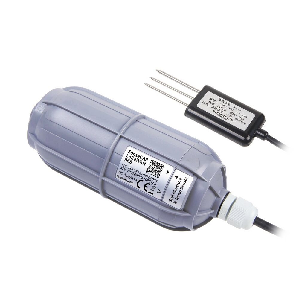 Датчик для измерения температуры и влажности почвы SenseCAP Wireless Soil Moisture and Temperature Sensor - LoRaWAN EU868MHz