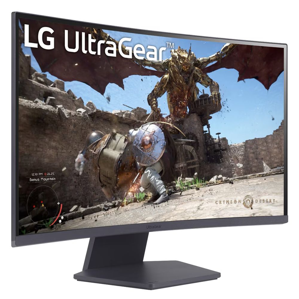 Монитор 27" LG 27GS60QC-B Curved VA, 2560x1440, 180Hz, 1ms, 300сd/m, 3000:1, HDR10 | 2xHDMI(2.0), DP(1.4) | HAS, Swivel, ExPSU, Vesa 100, Black