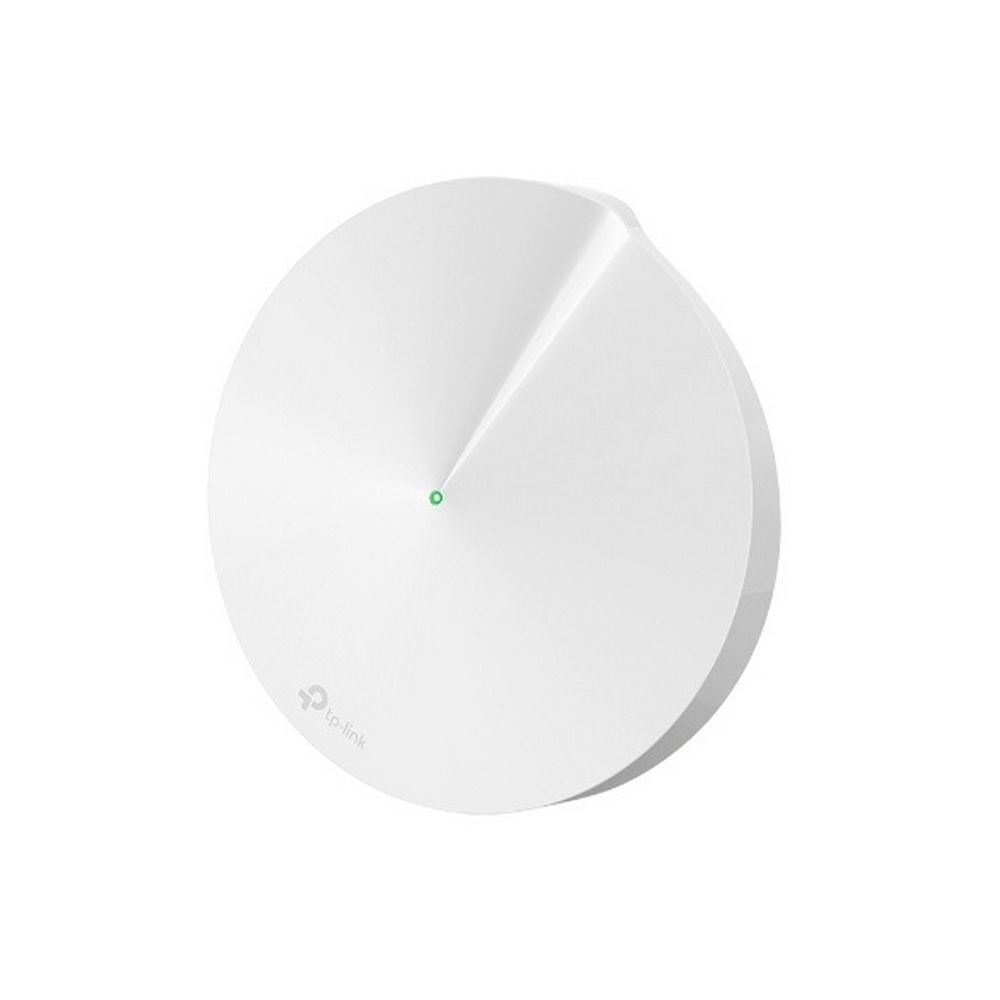 Точка доступа Wi-Fi TP-LINK Deco M5(1-Pack) AC1300 Домашняя Wi-Fi система, чипсет Qualcomm, два диапазона (Dual-Band), поддержка стандартов 802.11ac/a/b/g/n, 717 МГц четырёхъядерный процессор, Bluetooth 4.2, 2 гигабитных порта Ethernet, 4 встроенные антенны, 256QAM, MU-MIMO, (08082