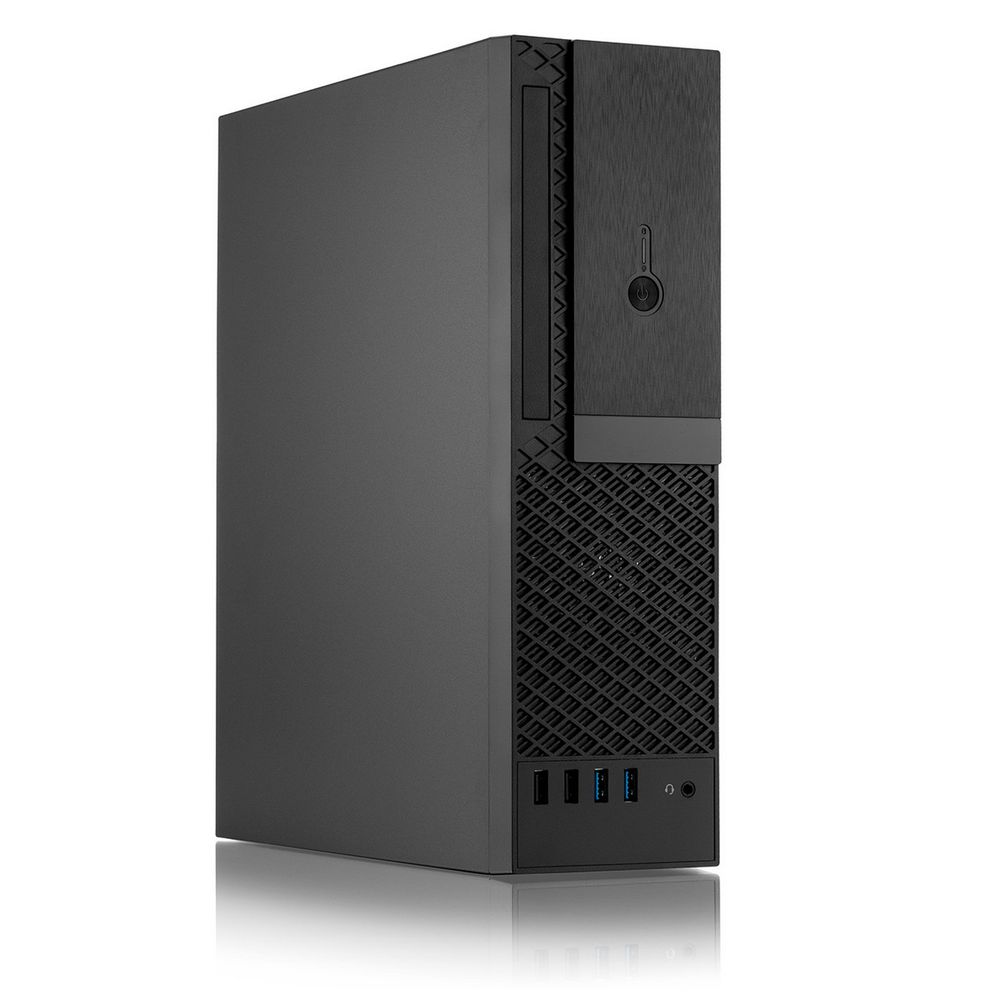 Корпус ПК Foxline FL-1001-TFX300S-U32C, mATX, TFX 300W, черный