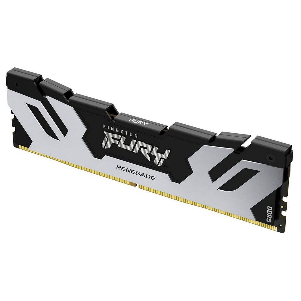 Модуль памяти Kingston KF584CU40RS-24 24GB DDR5 8400 CUDIMM FURY Renegade Silver/Black Gaming Memory Non-ECC, CL40, 1.45V, Heat Shield, XMP, RTL