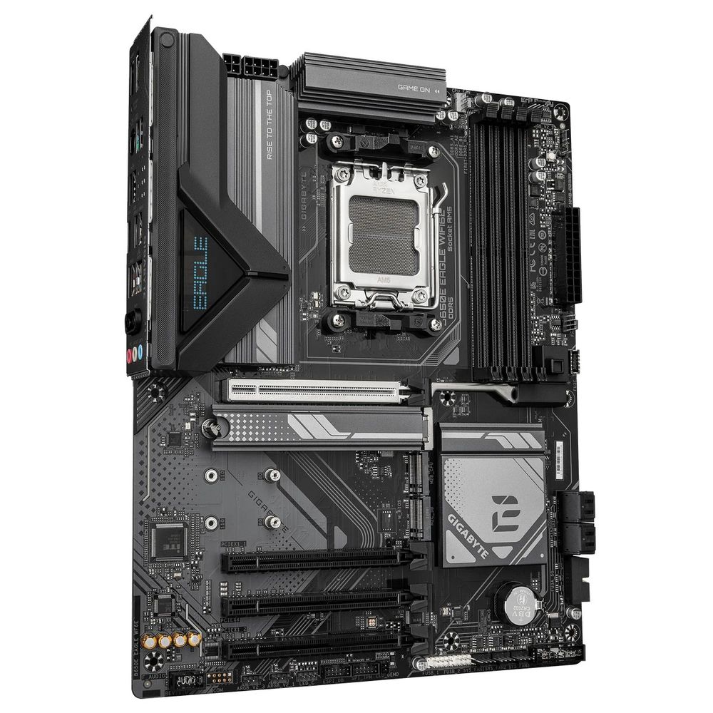 Материнская плата Gigabyte OEM B650E EAGLE WIFI6E, Socket AM5, AMD B650, 4xDDR5-5200, HDMI+DP, 4xPCI-Ex16, 4xSATA3(RAID 0/1/10), 3xM.2, 8 Ch Audio, 2.5GLan, WiFi, (4+4)xUSB2.0, (4+2)xUSB3.2, (1+1)xUSB3.2 Type-C™, 1xPS/2, ATX, RTL oem