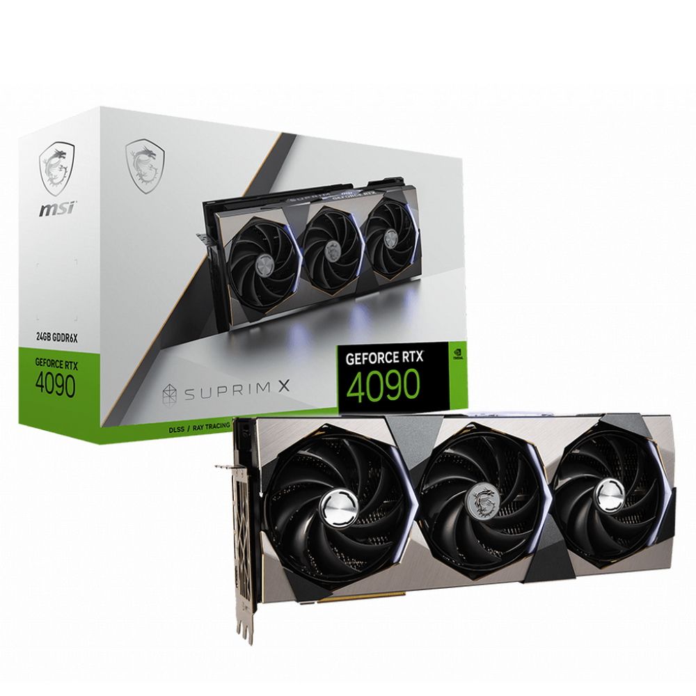Видеокарта MSI RTX4090 SUPRIM X 24G NVIDIA GeForce RTX 4090 PCI-E 4.0 24576Mb 384 GDDR6X 2625/21000 HDMIx1 DPx3 HDCP Ret