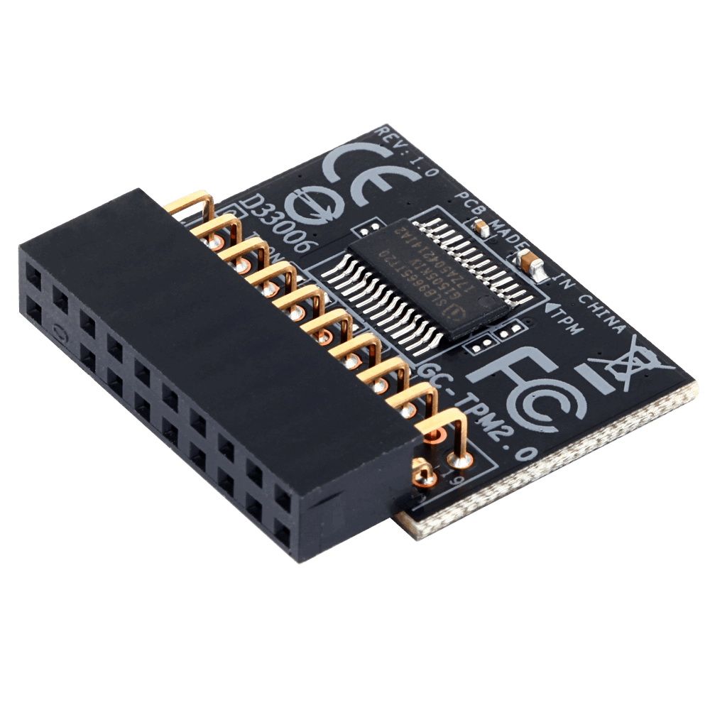 Модуль защиты информации Gigabyte GC-TPM2.0, TPM header key, LPC bus, (for Intel 200/100/8/9/99 series, AMD AM4, FM2 series) OEM