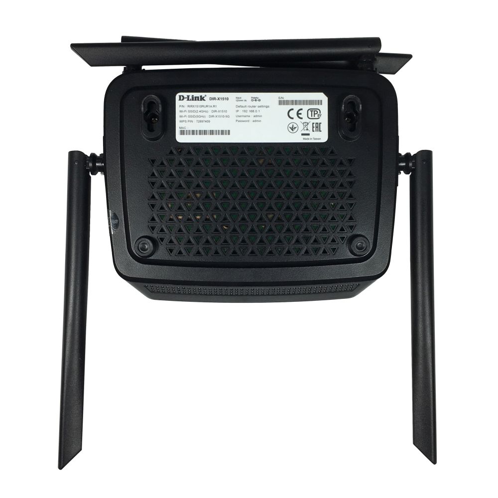 Маршрутизатор D-Link DIR-X1510/RU/R1A Двухдиапазонный гигабитный Wi-Fi 6 маршрутизатор AX1500 с поддержкой EasyMesh