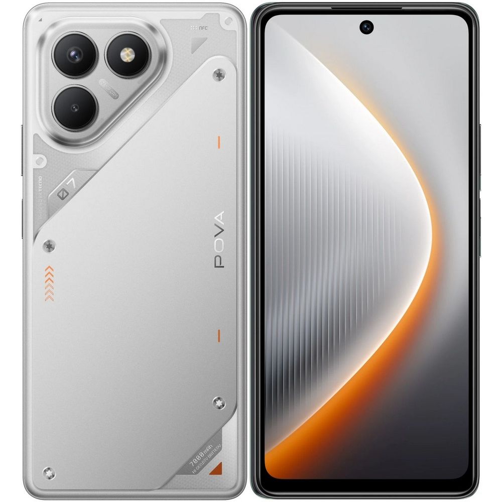 Смартфон Tecno POVA 7 Neo 8/256Gb, серебристый