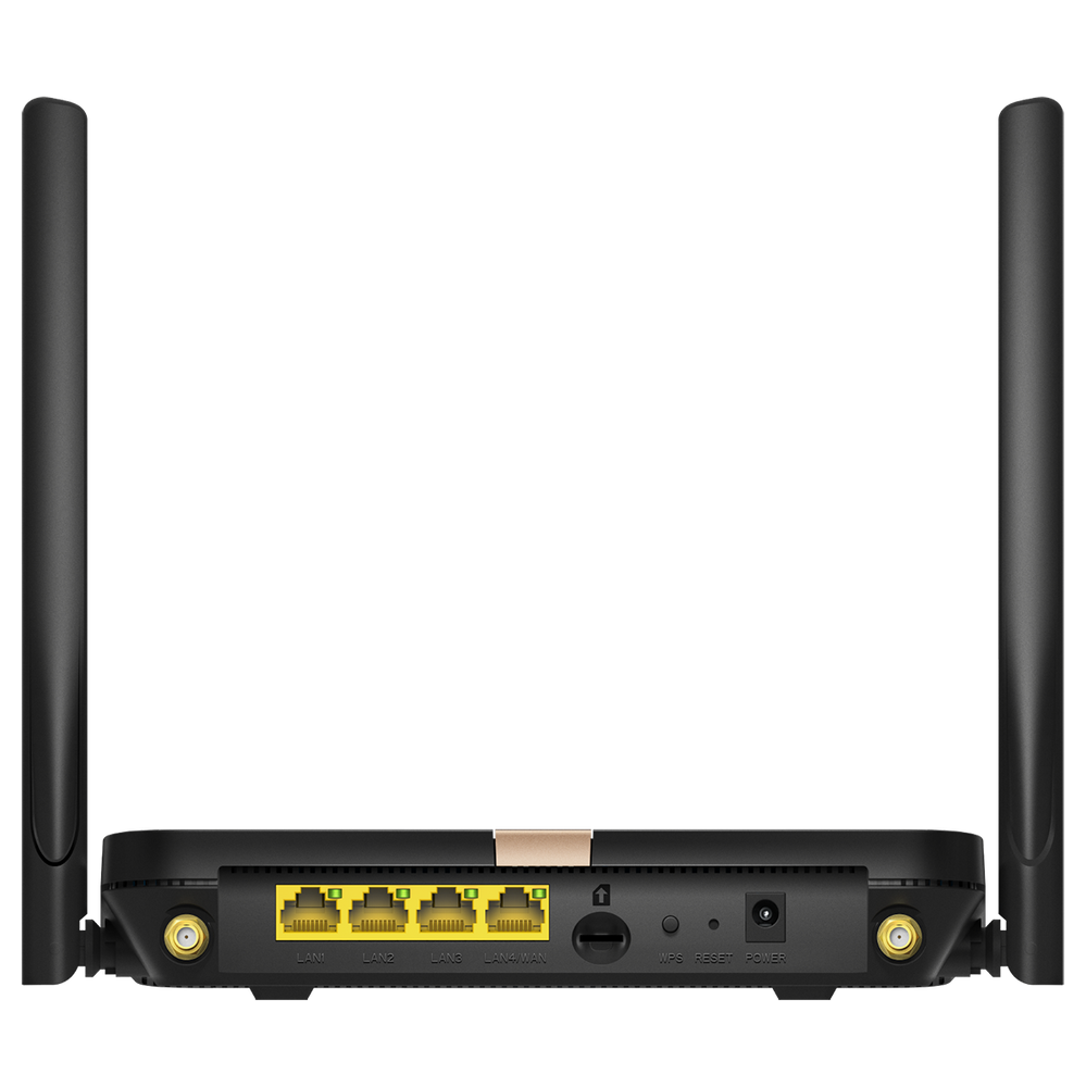 Модем CUDY AC1200 Wi-Fi Mesh 4G LTE  Cat4 Router,1200Mbps Wi-Fi, build-in 4G LTE modem, Chipset MediaTek, 300Mbps at 2.4GHz + 867Mbps at 5GHz, 2 WiFi  antennas, 2 Detachable 4G antennas, 4 10/100M RJ45 Ports, Nano SIM Slot, Cudy Mesh Support, PPTP/L2TP/OpenVPN/WireGuard V