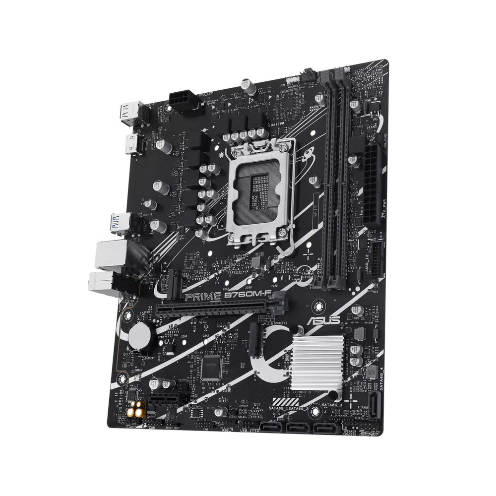 Материнская плата ASUS PRIME B760M-F LGA1700 mATX 2xDDR5 PCIEx16 PCIEx1 2xM.2 HDMI GLAN