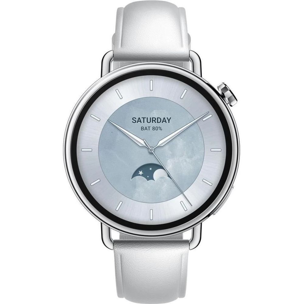Смарт-часы Xiaomi Watch S4 41mm Leather Strap(White)