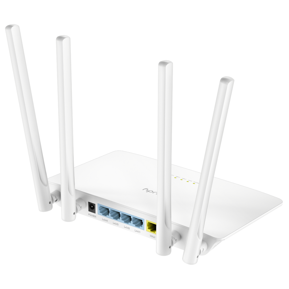 Маршрутизатор CUDY AC1200 Wi-Fi Router Dual Band, Chipset MediaTek, 802.11ac/a/b/g/n, 867Mbps at 5GHz + 300Mbps at 2.4GHz, 5 × 10/100Mbps Ports, WiFi router/AP/ Repeater/WISP Mode,4  5dBi fixed antennas, WPA3, Guest network, WPS, DDNS, VPN Client, IPv6,TR069/TR098/TR111/TR18