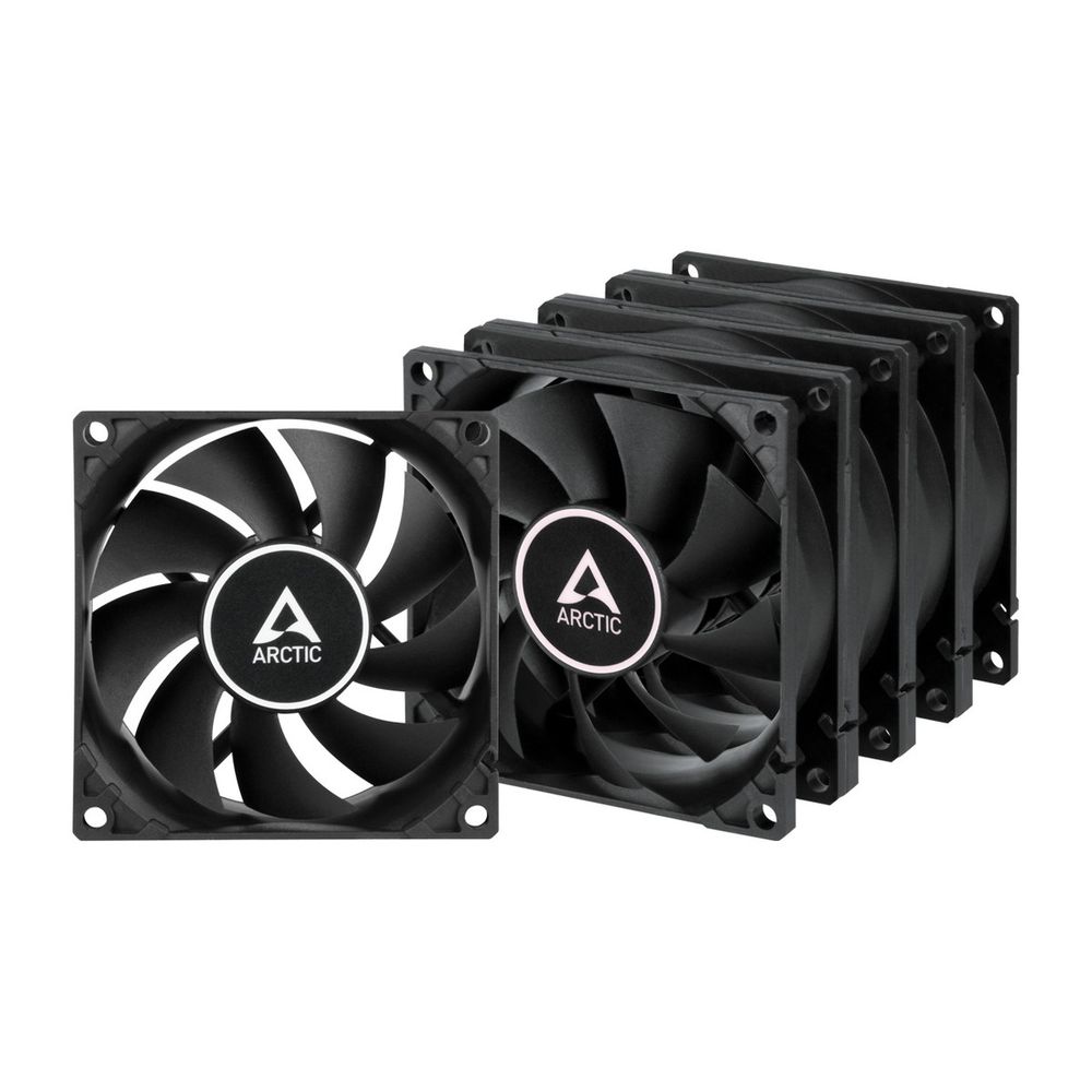 Вентилятор корпусной ARCTIC Cooling SF8 PWM PST (Black) Value pack  (5pc) (ACFAN00261A)