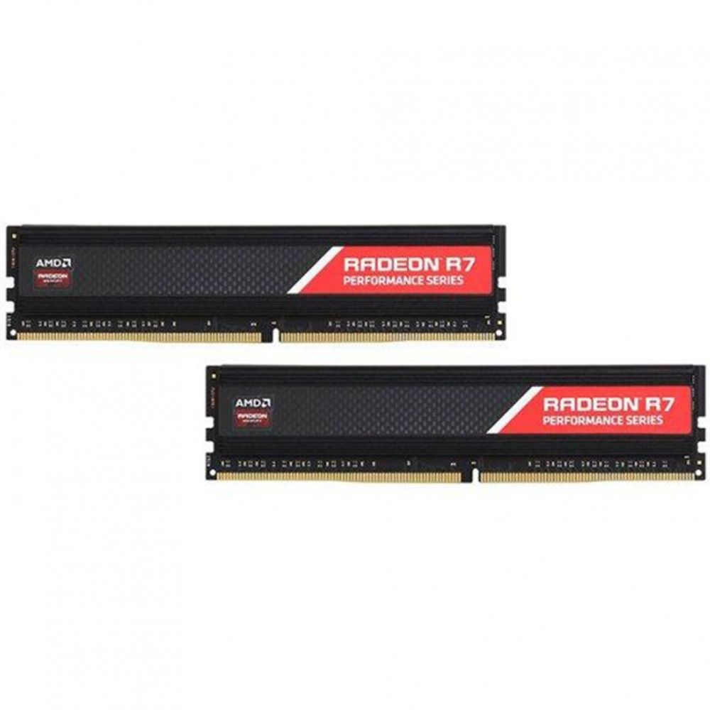 Модуль памяти AMD Radeon™ R748G2606U1K  8GB DDR4 2666 DIMM Non-ECC, CL16, 1.2V, Shielded, Kit (2x4GB), Retail