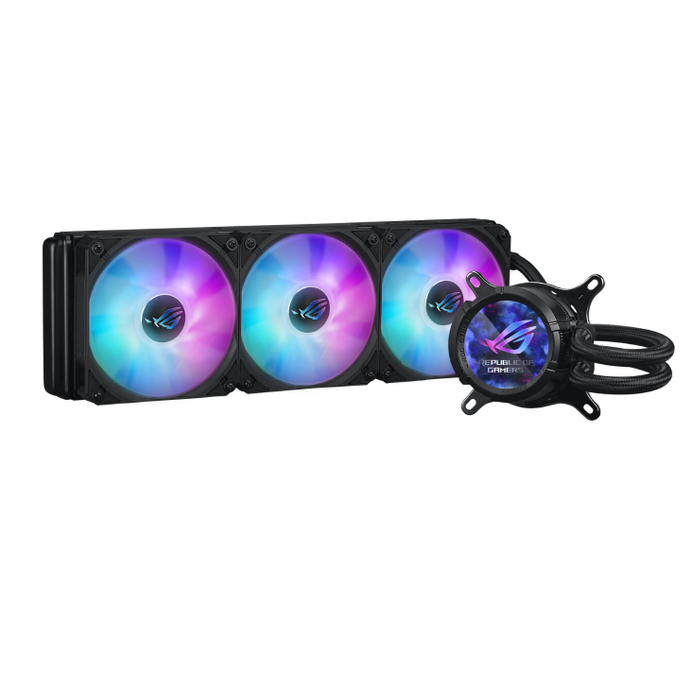 Система жидкостного охлаждения ASUS ROG STRIX LC III 360 ARGb LCD 90RC00W1-M0UAY0 черный 120мм алюминий+медь 2200rpm 36db 4-pin