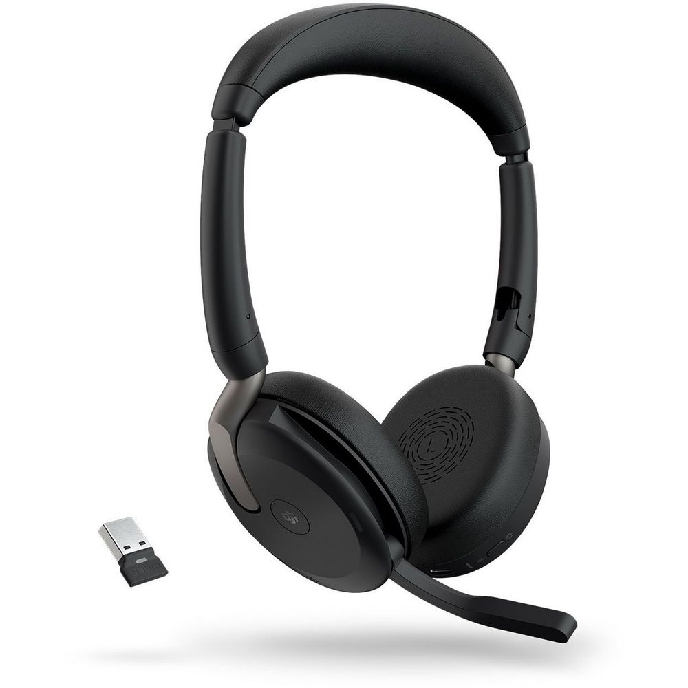 Наушники с микрофоном Jabra Evolve2 65 Flex черный накладные BT оголовье (26699-999-989)