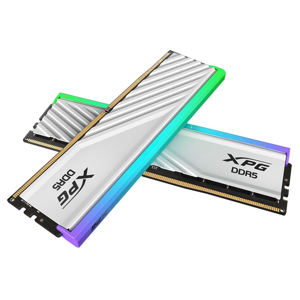 Оперативная память XPG Lancer Blade, DDR5, 32GB (2x16GB), 6400MHz, CL32, DIMM, с радиаторами, RGB, белый