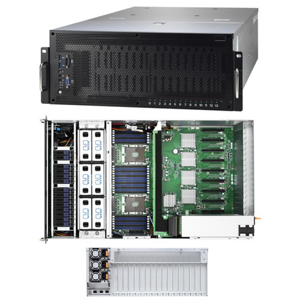 Платформа системного блока Tyan TYAN FA77-B7119 (B7119F77V14HR-2T-N) 2x Purley, 4U, (2) LGA3647 Intel Xeon Scalable Processor , 8x «GPU, 2.5» SATA hdd bays x 14