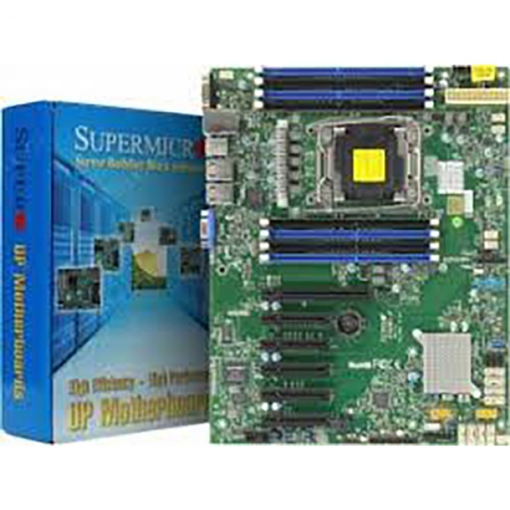 Материнская плата SuperMicro MBD-X10SRI-F-O ATX, 1xLGA2011 (up to 145W TDP), iC612, 8xDDR4, 10xSATA, 2x1GbE, IPMI, 1x PCIEx16, 2x PCIEx8, 2x PCIEx4, 1x PCIEx2, 2xSDOM, 4x USB3.0, 8x USB2.0