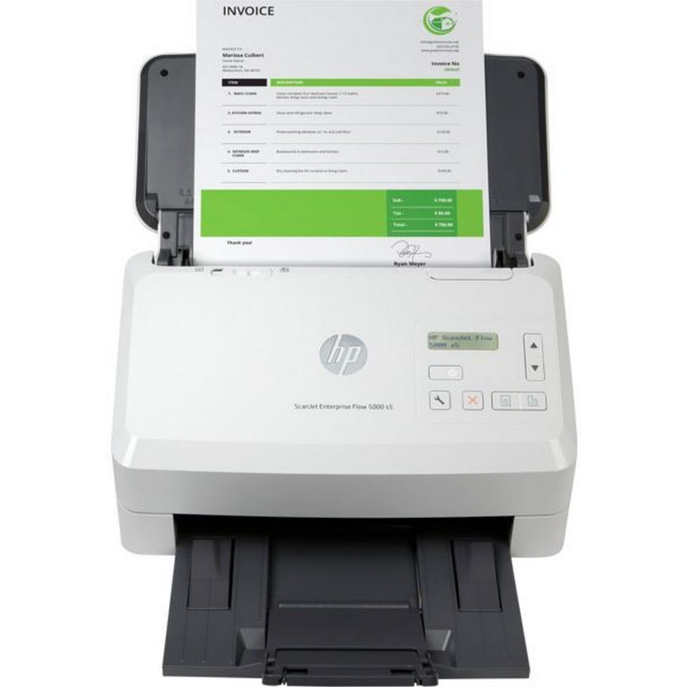 HP ScanJet Enterprise Flow 5000 s5 A4, Сканер, Протяжный, Цветная, 130(двуст.)/65(одностр.)стр/мин, 600 х 600dpi, 512Мб, 80АПД, USB 6FW09A (replace L2755A)