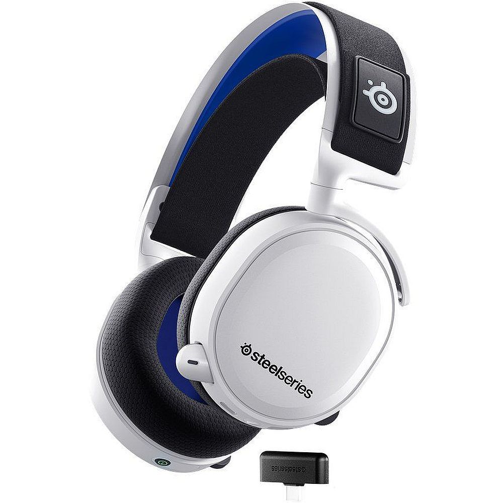 61471 Наушники SteelSeries Arctis 7P+ Wireless  Lossless  Gaming  Headset White