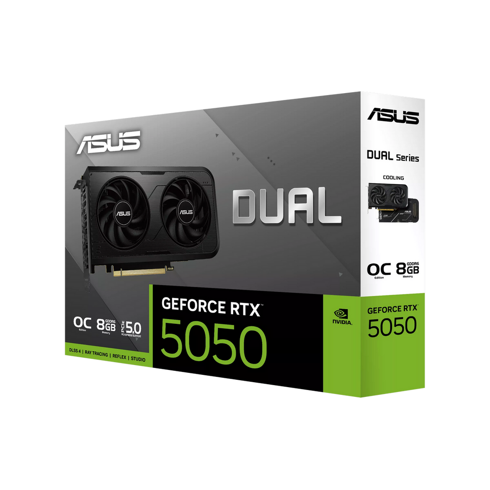 Видеокарта ASUS RTX5050 DUAL OC 8GB GDDR6 128bit 3xDP HDMI 2FAN RTL (DUAL-RTX5050-O8G)