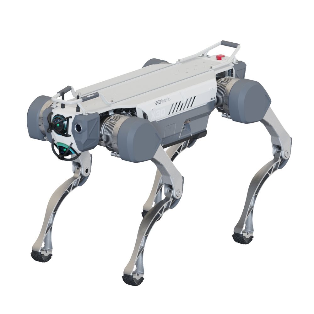 Бионический четырехопорный робот бренда DeepRobotics модели X30
