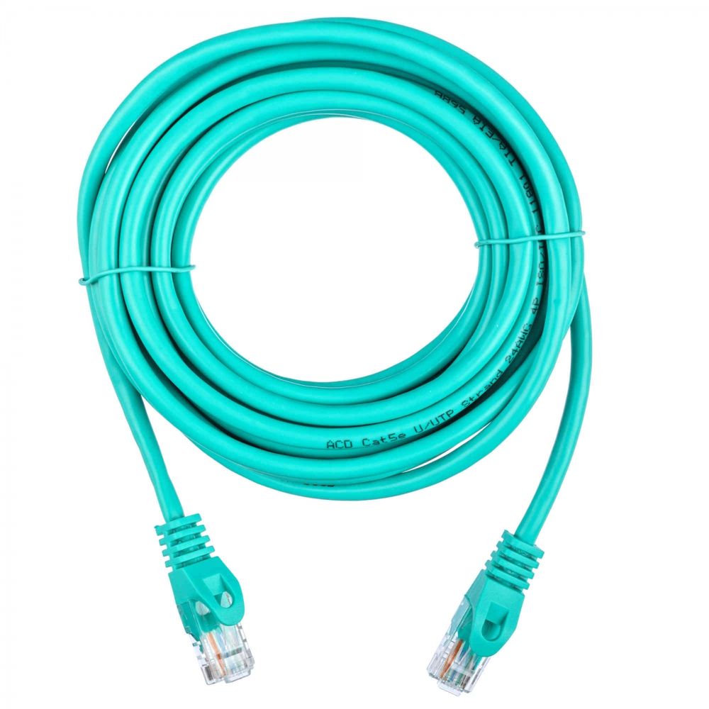 Кабель ACD Патч-корд ACD-LPU5E-50G |ACD-LPU5E-50G| Cat5e UTP 24AWG 4Pair, 7/0.18мм CCA Зеленый, 5.0м, (741616) 