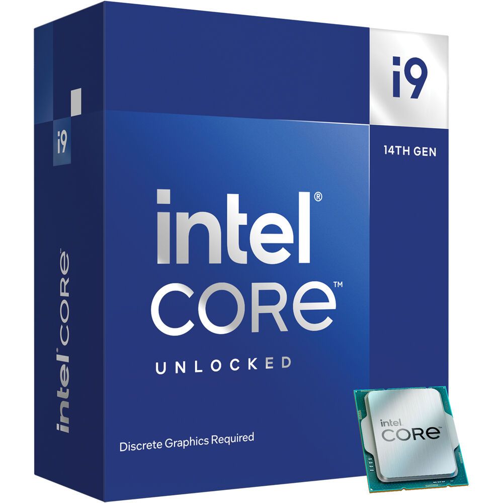 Центральный Процессор Intel Core i9-14900KF BOX (Raptor Lake, Intel 7, C24(16EC/8PC)/T20, Efficient-core Base 2.4GHz(EC), Performance Base 3,2GHz(PC), Turbo 5,8GHz, Max Turbo 6,0GHz, Without Graphics, L2 32Mb, Cache 36Mb, Base TDP 125W, Turbo TDP 253W, S1700) (without cooler)