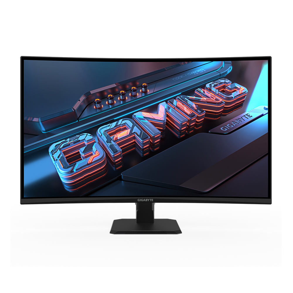 Монитор 31.5" Gigabyte GS32QCA EU VA 2560x1440, 180 Гц, 1 мс (MPRT), 16:9, 250 кд/м², изогнутый (1500R), 2×HDMI 2.0, DP 1.4, 3.5 Jack, HDR Ready, FreeSync, черный