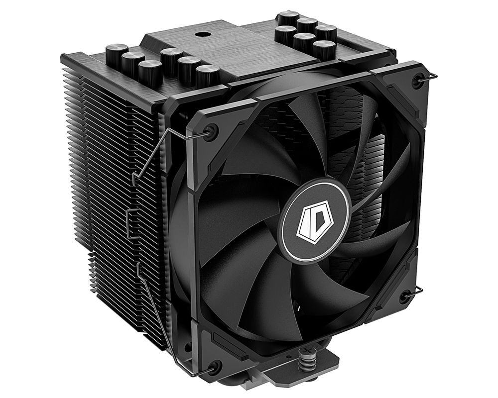 Вентилятор для процессора ID-Cooling Bad Pack SE-226-XT BLACK LGA1700/1200/115X/AM4 (8шт/кор, TDP 250W, PWM, 6 тепл.трубкок + медная база 120mm, черный) RET