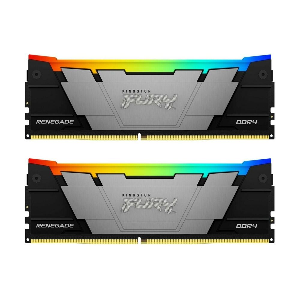 Модуль памяти Kingston 32GB DDR4 3600 FURY Renegade RGB Black XMP Non-ECC Unbuffered DIMM (Kit 2*16gb) 2RX8 16-20-20 1.35V 288-pin 8Gbit