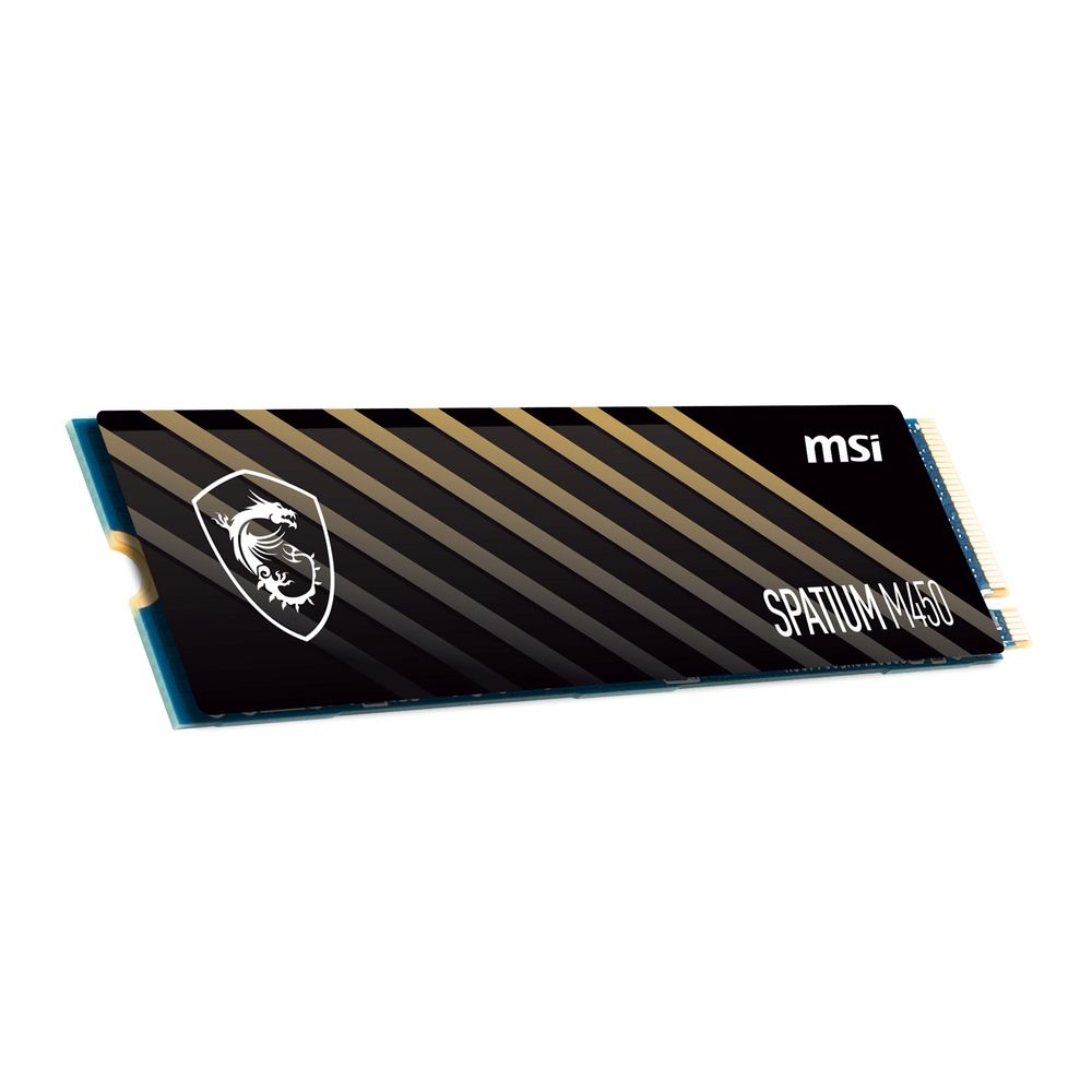 Накопитель SSD MSI SPATIUM M450, 500GB, M.2 2280, PCIe 4.0 x4, NVMe, R/W 3600/2300