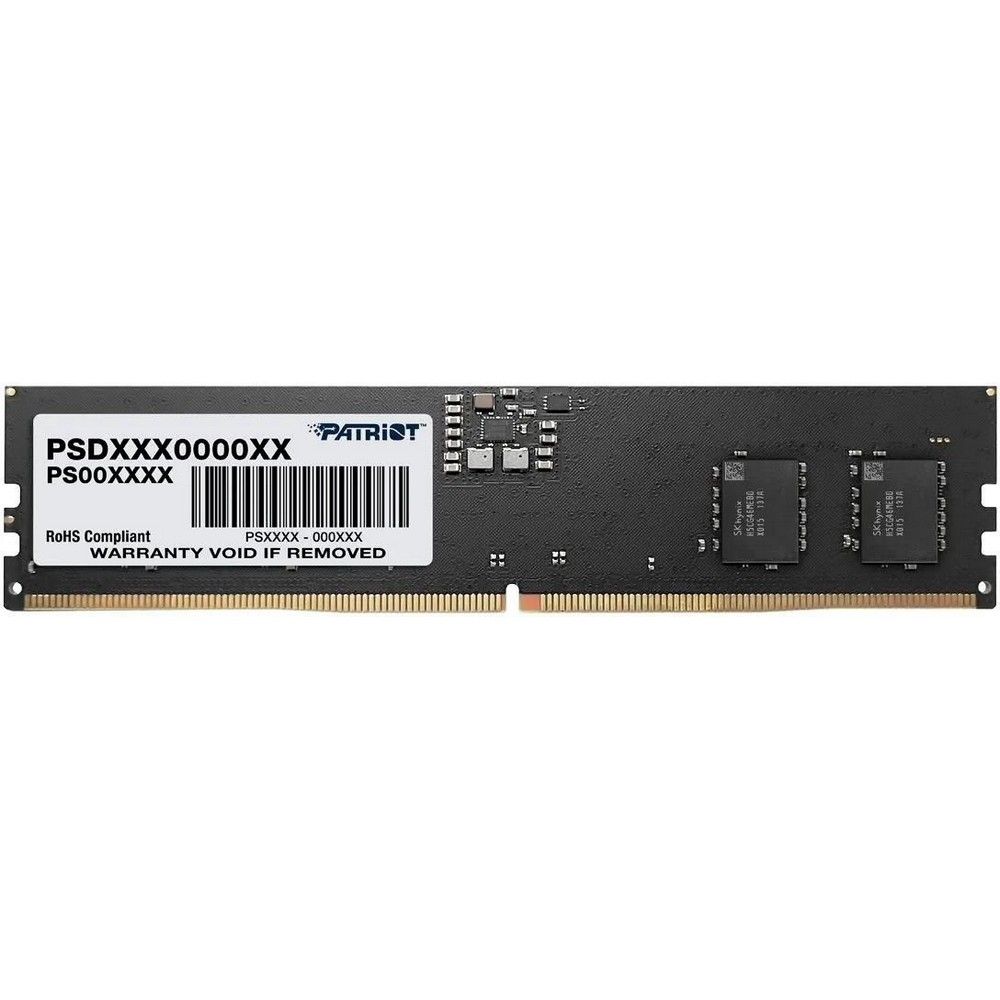 Память DDR5 8GB 5200MHz Patriot PSD58G520081 Signature Line RTL PC5-41600 CL42 DIMM 288-pin 1.1В single rank Ret