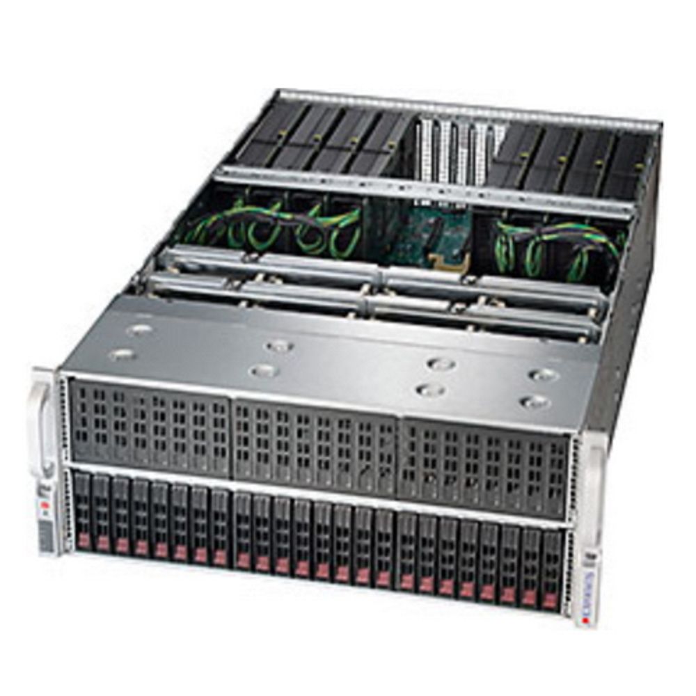 Платформа системного блока SuperMicro SYS-4028GR-TRT 4U Rackmountable(MCP-290-00057-0N) CSE-418GTS-R3200B X10DRG-OT+-CPU SATA3 with RAID 0, 1, 5, 10