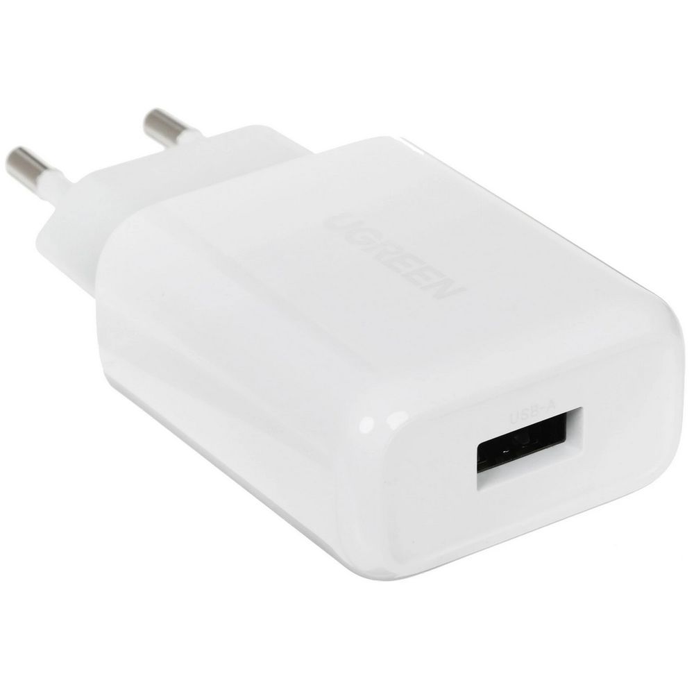 Зарядное устройство UGREEN CD122 (10133) USB-A QC 3.0 18W Fast Charger EU. Цвет: белый